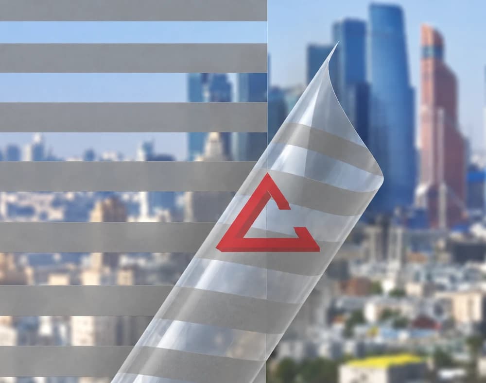 декоративная плёнка серый MATTE BLINDS GREY — тонировка окон квартир, домов и зданий в Москве — главное фото
