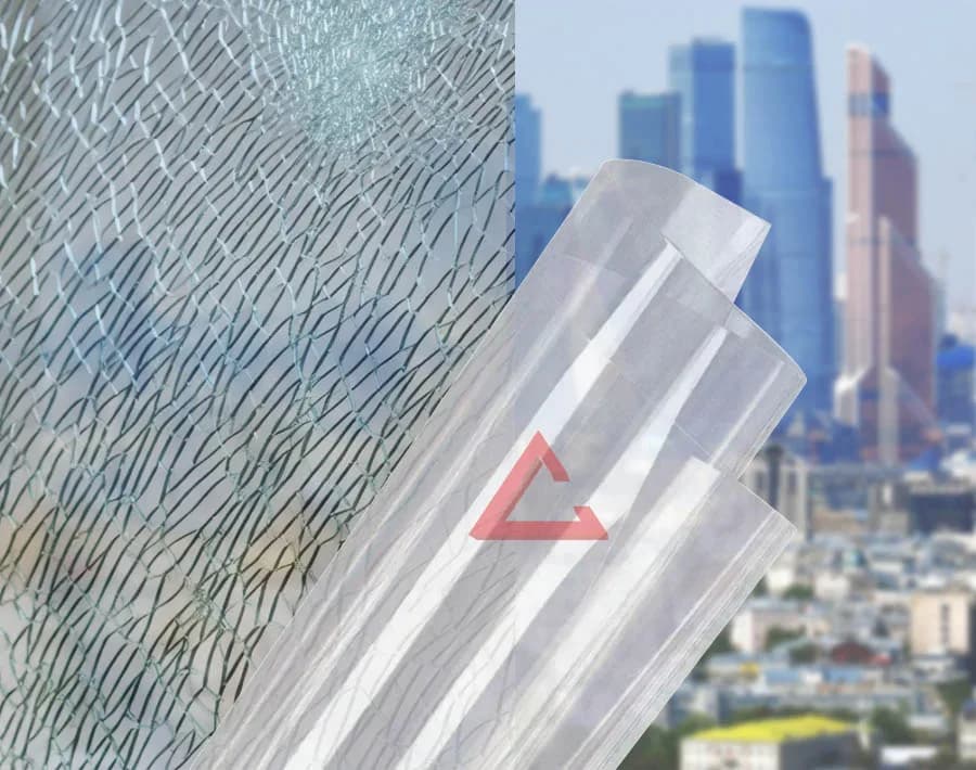 бронирующая плёнка прозрачный SAFETY 12 mil (СМ4/Р2А) — тонировка окон квартир, домов и зданий в Москве