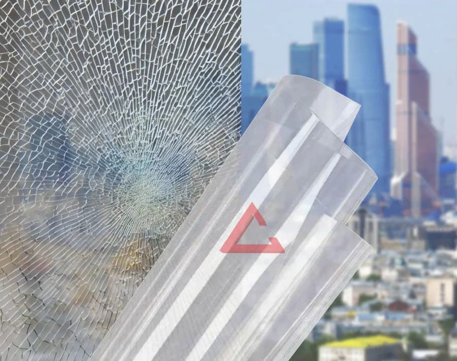 бронирующая плёнка прозрачный SAFETY 16 mil (Р3А) — тонировка окон квартир, домов и зданий в Москве