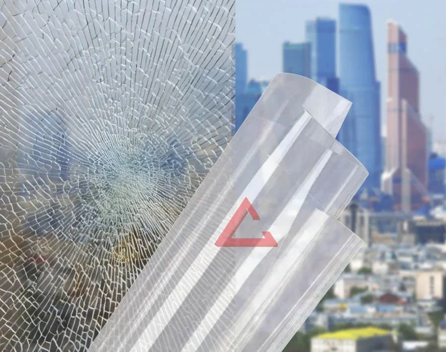 бронирующая плёнка прозрачный SAFETY 24 mil (Р4А) — тонировка окон квартир, домов и зданий в Москве