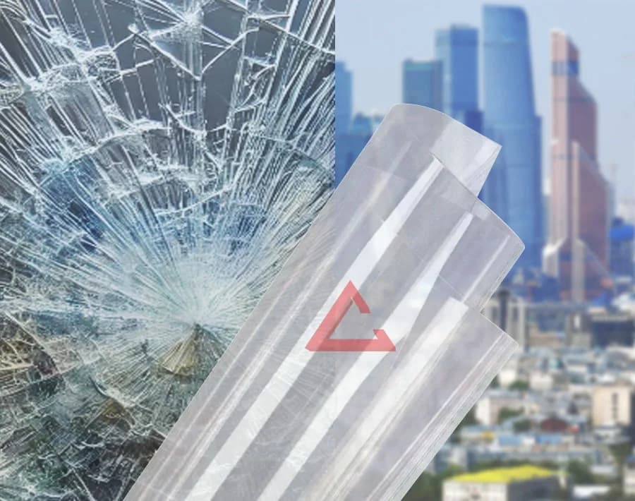 бронирующая плёнка прозрачный SAFETY 2 mil (СМ1) — тонировка окон квартир, домов и зданий в Москве