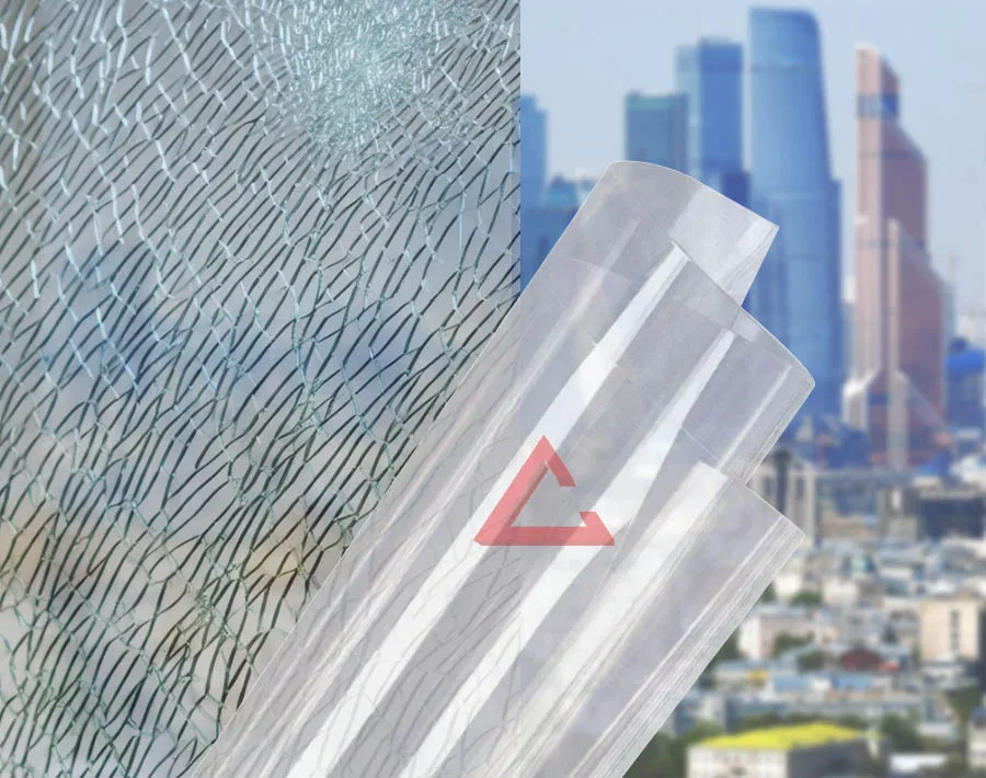 бронирующая плёнка прозрачный SAFETY 12 mil (СМ4/Р2А) — тонировка окон квартир, домов и зданий в Москве
