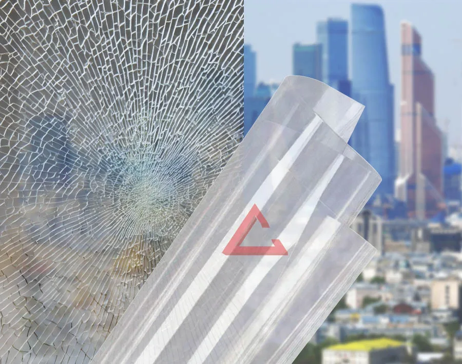 бронирующая плёнка прозрачный SAFETY 16 mil (Р3А) — тонировка окон квартир, домов и зданий в Москве