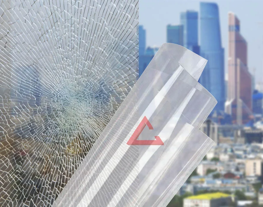 бронирующая плёнка прозрачный SAFETY 24 mil (Р4А) — тонировка окон квартир, домов и зданий в Москве