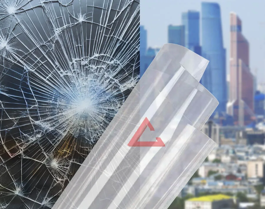 бронирующая плёнка прозрачный SAFETY 8 mil (СМ3/Р1А) — тонировка окон квартир, домов и зданий в Москве